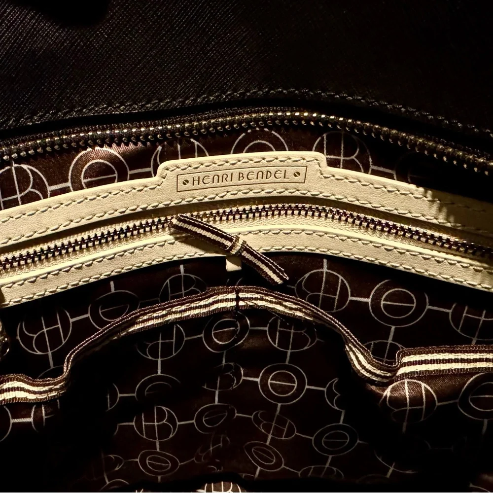Henri Bendel West 57th Black Leather Diaper Bag - Picture 9 of 13